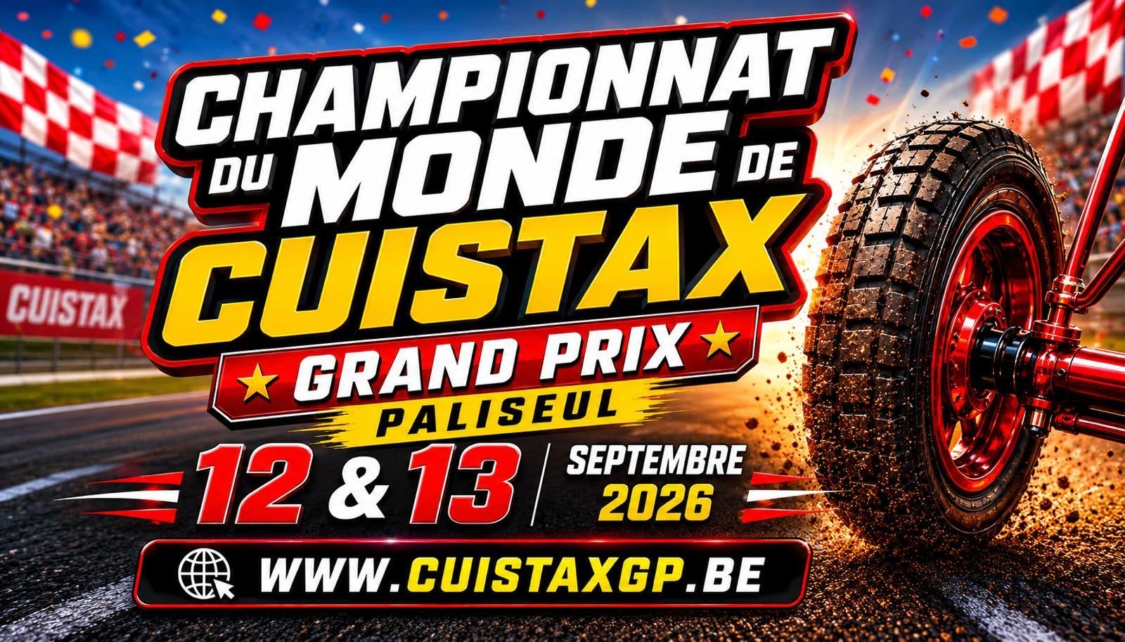 Championnat du Monde de Cuistax – Grand Prix Paliseul 12 & 13 Septembre 2026